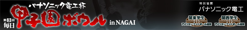 パナソニック電工杯 第63回毎日甲子園ボウル in NAGAI