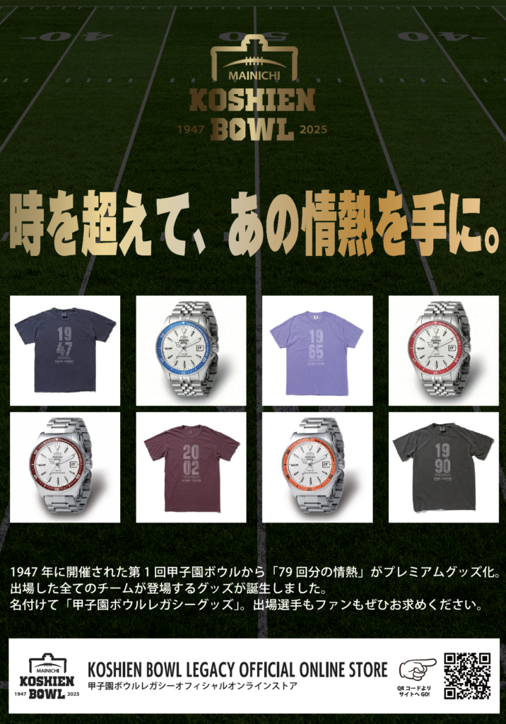 会場マップ＆グッズ - 第80回毎日甲子園ボウル